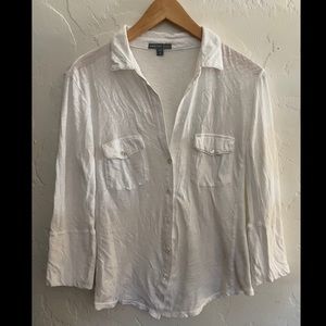 James Perse Knit Button Down